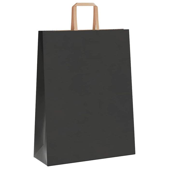Pungi de hârtie 250 buc cu mânere negre 32x12x42 cm - WALTI WALTI