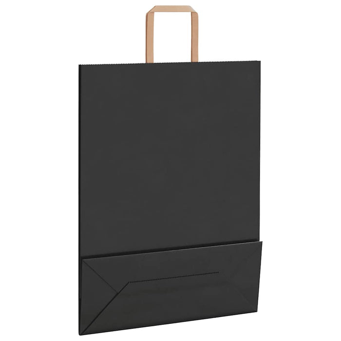 Pungi de hârtie 250 buc cu mânere negre 32x12x42 cm - WALTI WALTI