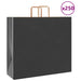 Pungi de hârtie 250 buc cu mânere negre 54x15x49 cm - WALTI WALTI