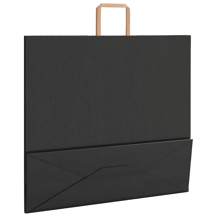Pungi de hârtie 250 buc cu mânere negre 54x15x49 cm - WALTI WALTI