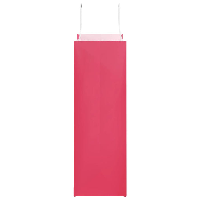 Saci de hârtie 50 buc cu mânere roz 26x12x35 cm - WALTI WALTI