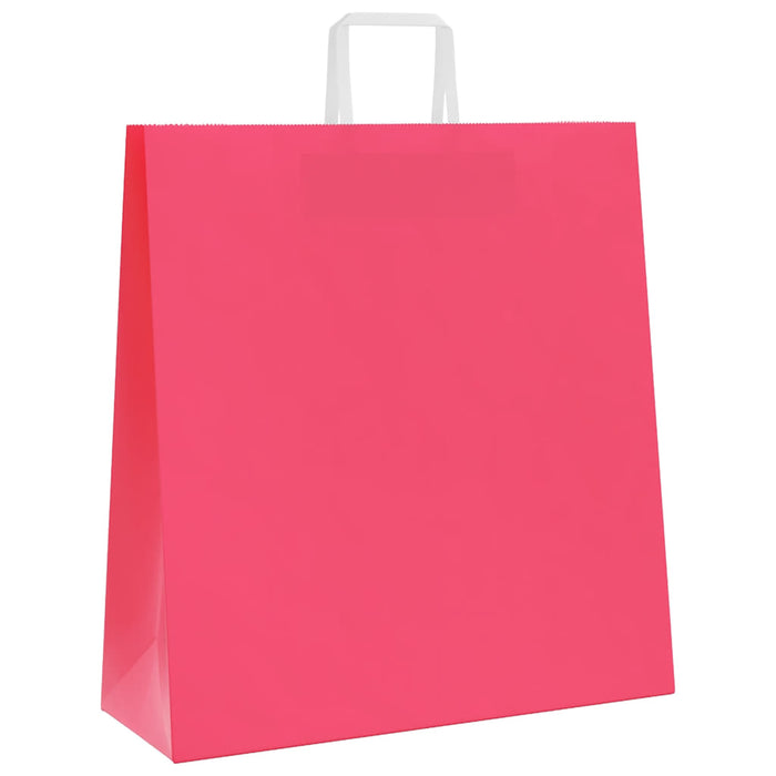 Pungi de hârtie 50 buc cu mânere roz 45x17x48 cm - WALTI WALTI