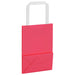 Pungi de hârtie 250 buc cu mânere roz 15x8x21 cm - WALTI WALTI