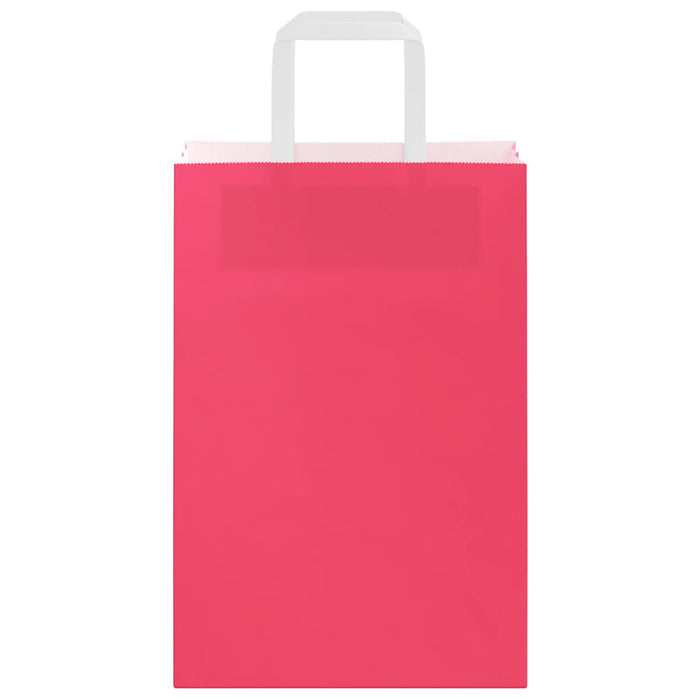Pungi de hârtie 250 buc cu mânere roz 21x11x31 cm - WALTI WALTI