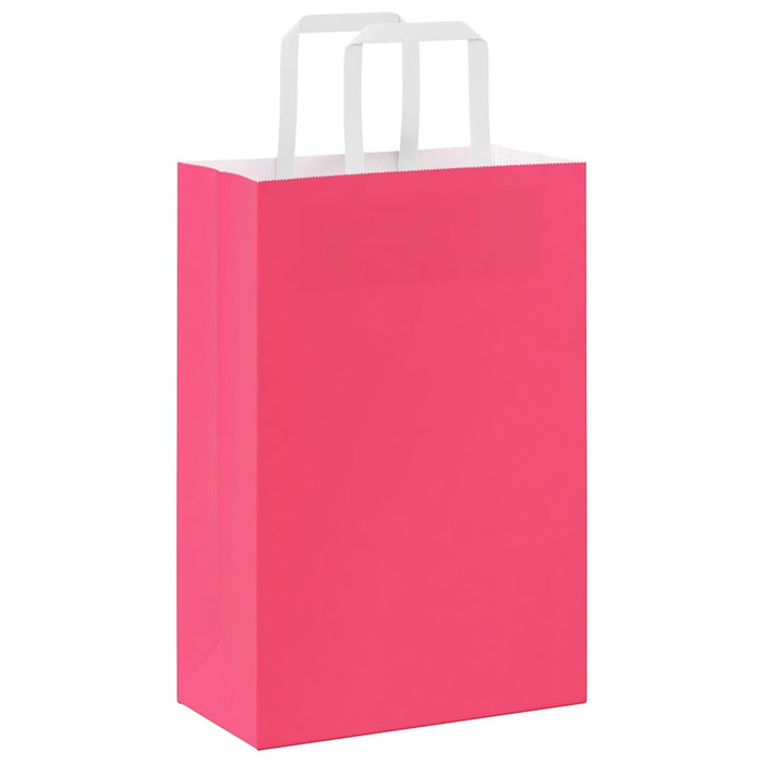 Pungi de hârtie 250 buc cu mânere roz 21x11x31 cm - WALTI WALTI