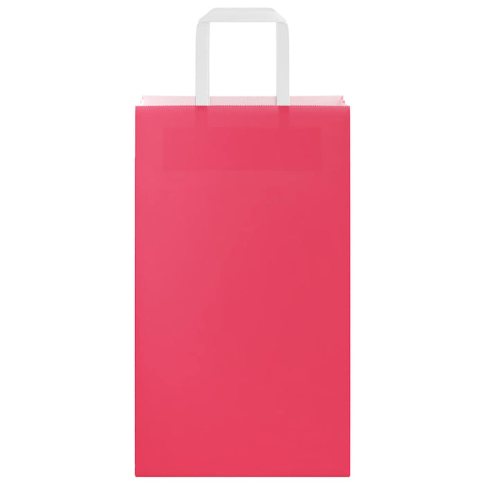 Pungi de hârtie 250 buc cu mânere roz 21x11x36 cm - WALTI WALTI