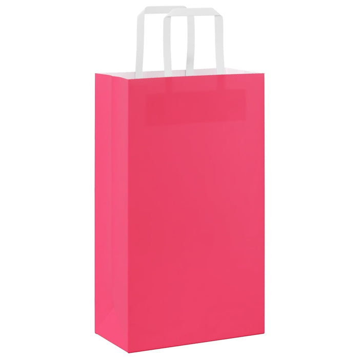 Pungi de hârtie 250 buc cu mânere roz 21x11x36 cm - WALTI WALTI