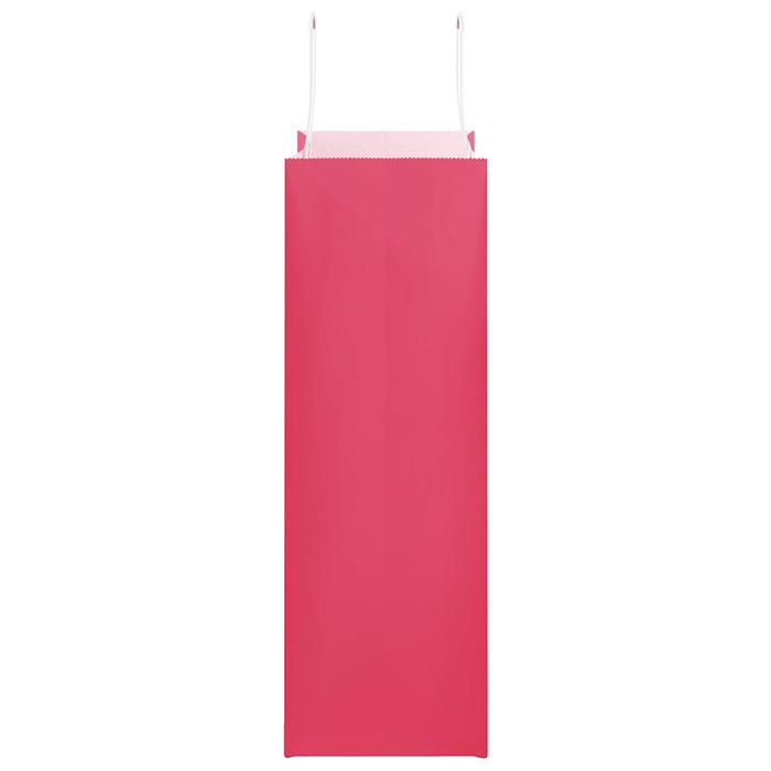 Pungi de hârtie 250 buc cu mânere roz 26x12x35 cm WALTI