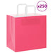 Pungi de hârtie 250 buc cu mânere roz 26x17x25 cm - WALTI WALTI