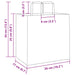Pungi de hârtie 250 buc cu mânere roz 26x17x25 cm - WALTI WALTI
