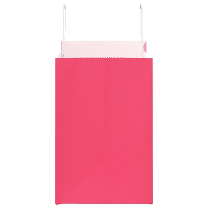 Pungi de hârtie 250 buc cu mânere roz 26x17x25 cm - WALTI WALTI