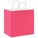 Pungi de hârtie 250 buc cu mânere roz 26x17x25 cm - WALTI WALTI