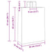 Pungi de hârtie 250 buc cu mânere roz 32x12x42 cm - WALTI WALTI