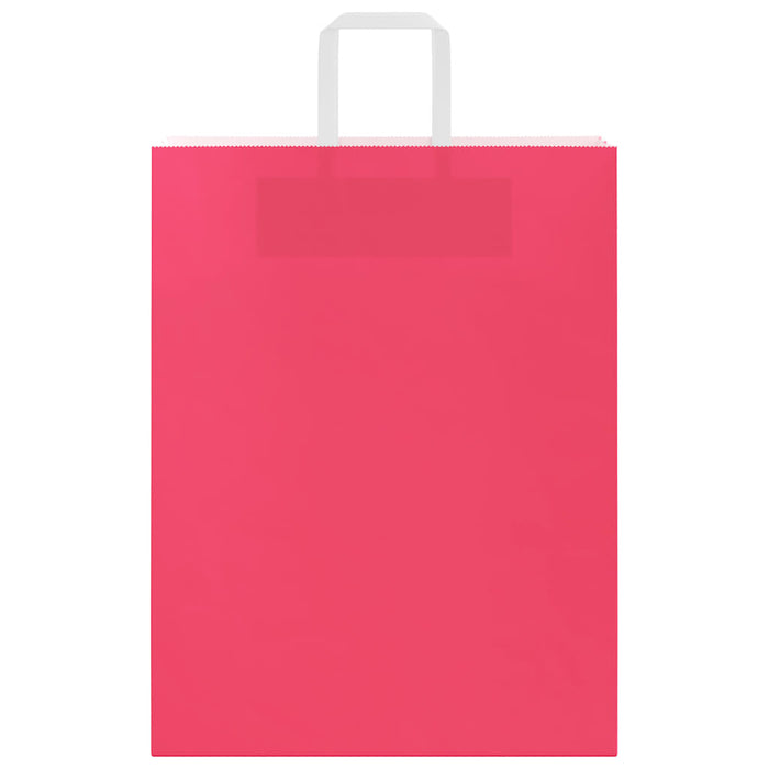 Pungi de hârtie 250 buc cu mânere roz 32x12x42 cm - WALTI WALTI