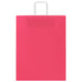 Pungi de hârtie 250 buc cu mânere roz 32x12x42 cm - WALTI WALTI