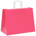 Pungi de hârtie 250 buc cu mânere roz 32x17x25 cm - WALTI WALTI