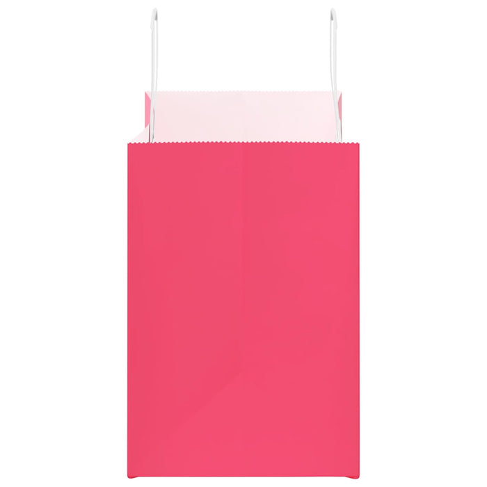 Pungi de hârtie 250 buc cu mânere roz 32x17x25 cm - WALTI WALTI