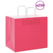 Pungi de hârtie 250 buc cu mânere roz 32x22x28 cm - WALTI WALTI