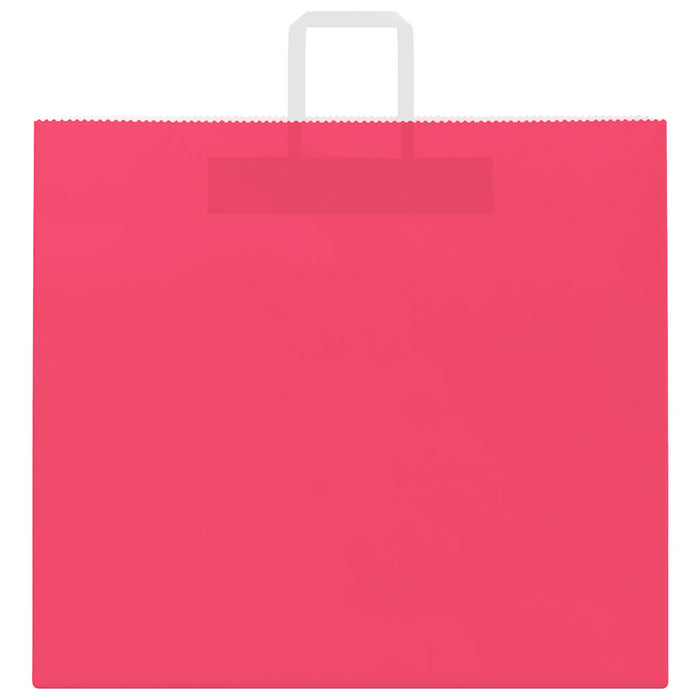 Pungi de hârtie 250 buc cu mânere roz 54x15x49 cm - WALTI WALTI