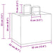 Pungi de hârtie 250 buc cu mânere Albastre 32x22x24 cm - WALTI WALTI