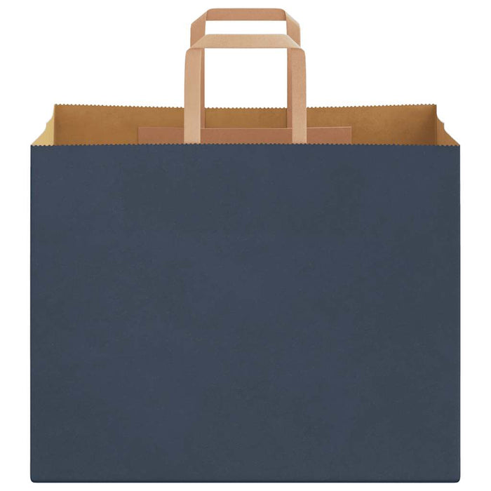 Pungi de hârtie 250 buc cu mânere Albastre 32x22x24 cm - WALTI WALTI