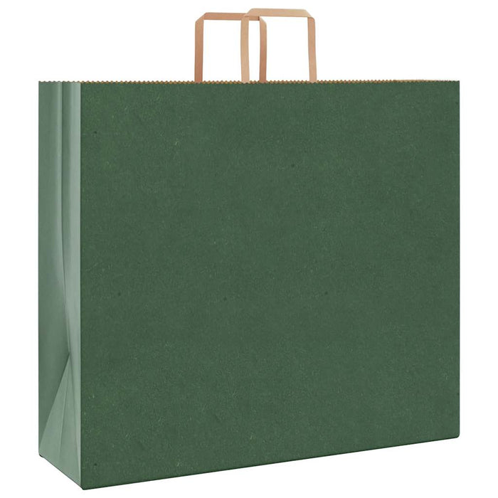Pungi de hârtie 250 buc cu mânere verde 54x15x49 cm - WALTI WALTI