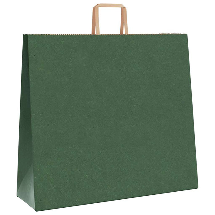 Pungi de hârtie 250 buc cu mânere verde 54x15x49 cm - WALTI WALTI