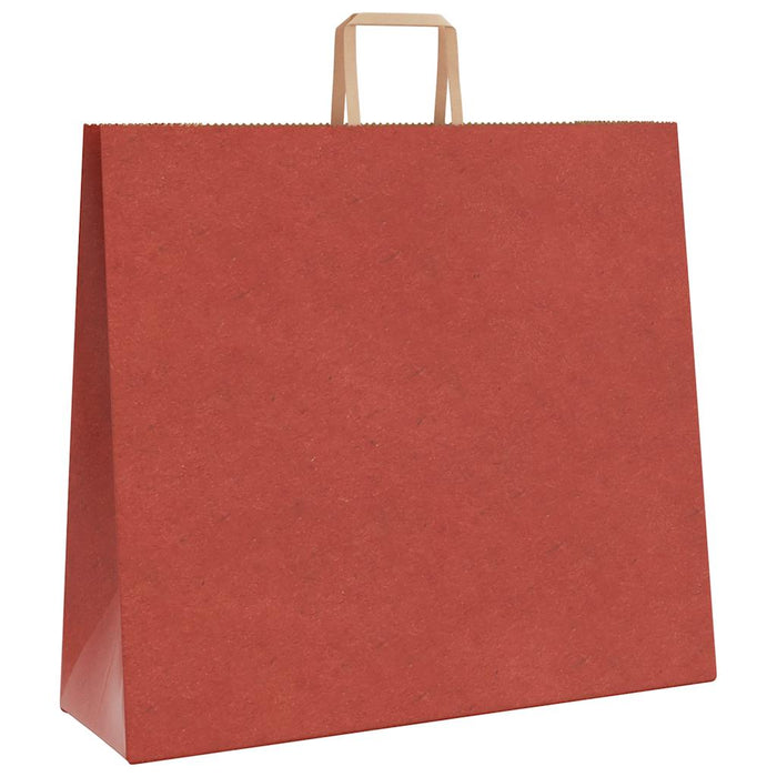 Pungi de hârtie 250 buc cu mânere roșii 54x15x49 cm - WALTI WALTI