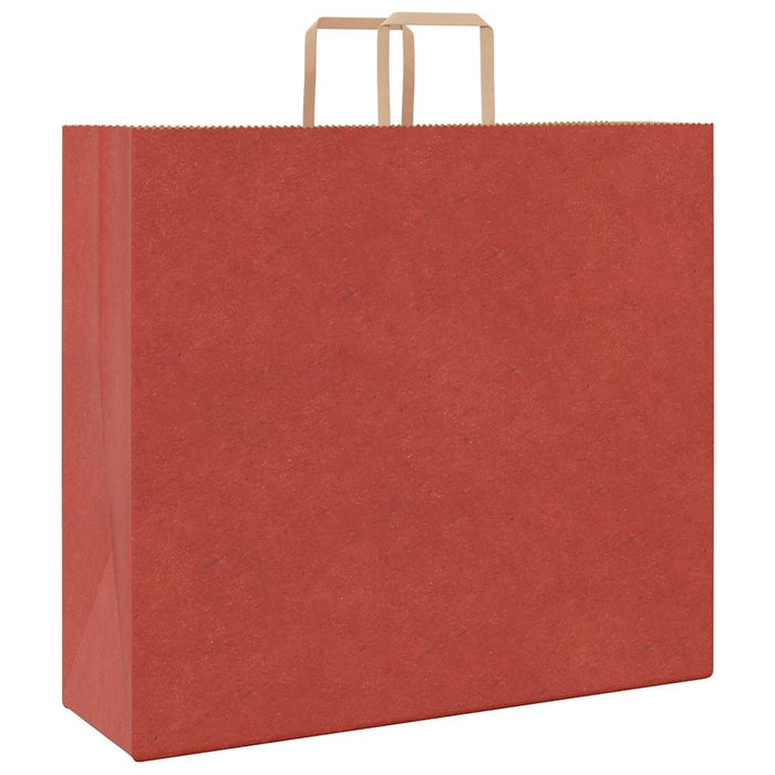 Pungi de hârtie 250 buc cu mânere roșii 54x15x49 cm - WALTI WALTI