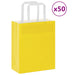 Pungi de hârtie 50 buc cu mânere galbene 18x8x22 cm - WALTI WALTI