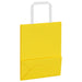 Pungi de hârtie 50 buc cu mânere galbene 18x8x22 cm - WALTI WALTI