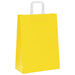 Pungi de hârtie 50 buc cu mânere galbene 26x12x35 cm - WALTI WALTI