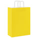 Pungi de hârtie 50 buc cu mânere galbene 26x12x35 cm - WALTI WALTI