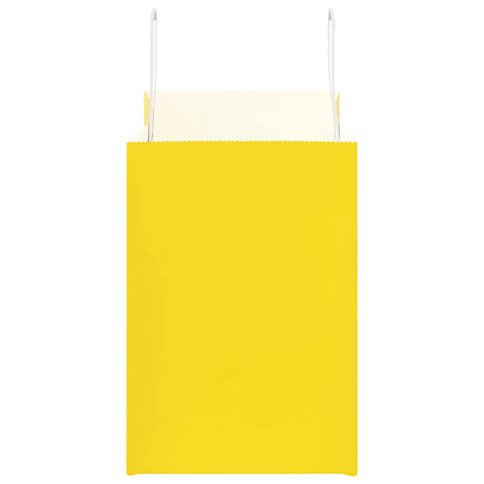 Pungi de hârtie 50 buc cu mânere galbene 32x17x25 cm - WALTI WALTI