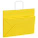 Pungi de hârtie 50 buc cu mânere galbene 32x17x25 cm - WALTI WALTI