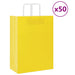 Pungi de hârtie 50 buc cu mânere galbene 32x17x44 cm - WALTI WALTI