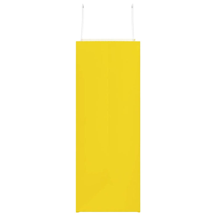 Pungi de hârtie 50 buc cu mânere galbene 32x17x44 cm - WALTI WALTI