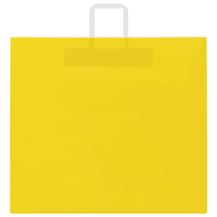 Pungi de hârtie 50 buc cu mânere galbene 54x15x49 cm - WALTI WALTI