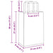 Pungi de hârtie 250 buc cu mânere galbene 15x8x21 cm - WALTI WALTI