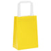 Pungi de hârtie 250 buc cu mânere galbene 15x8x21 cm - WALTI WALTI