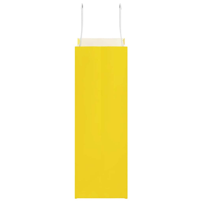 Pungi de hârtie 250 buc cu mânere galbene 21x11x31 cm WALTI