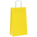 Pungi de hârtie 250 buc cu mânere galbene 21x11x36 cm - WALTI WALTI