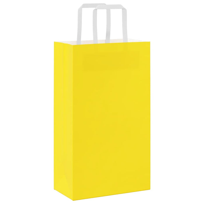 Pungi de hârtie 250 buc cu mânere galbene 21x11x36 cm - WALTI WALTI