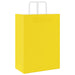 Pungi de hârtie 250 buc cu mânere galbene 32x17x44 cm - WALTI WALTI