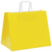 Pungi de hârtie 250 buc cu mânere galbene 32x22x24 cm - WALTI WALTI