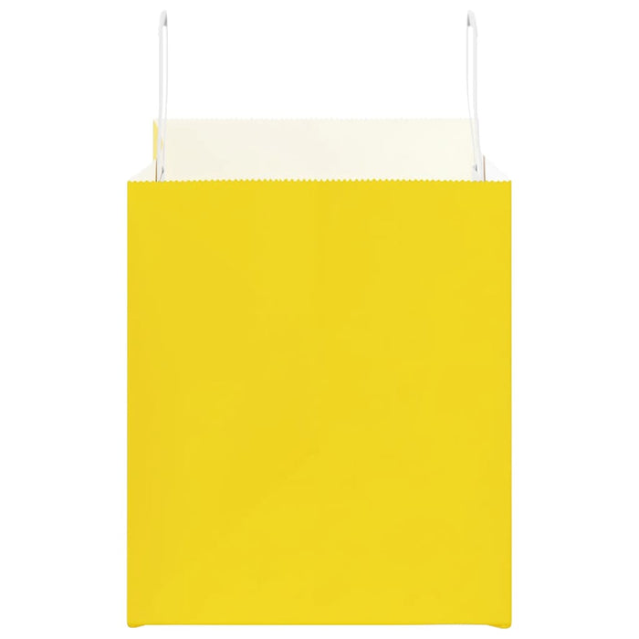 Pungi de hârtie 250 buc cu mânere galbene 32x22x24 cm - WALTI WALTI