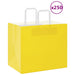 Pungi de hârtie 250 buc cu mânere galbene 32x22x28 cm - WALTI WALTI
