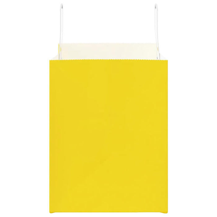 Pungi de hârtie 250 buc cu mânere galbene 32x22x28 cm - WALTI WALTI