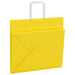 Pungi de hârtie 250 buc cu mânere galbene 32x22x28 cm - WALTI WALTI