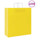 Pungi de hârtie 250 buc cu mânere galbene 45x17x48 cm - WALTI WALTI